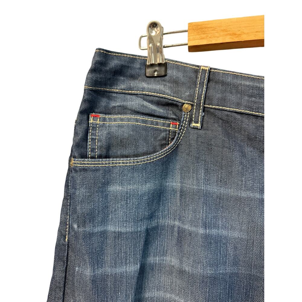CJ by Cookie Johnson Faith Straight denim jeans washed blue Sz 34 silky vtg - Picture 5 of 12